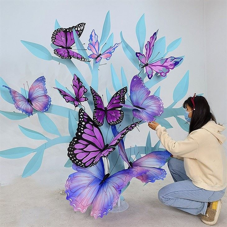 Paper art butterfly