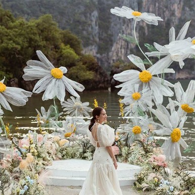 웨딩 장식 종이 꽃