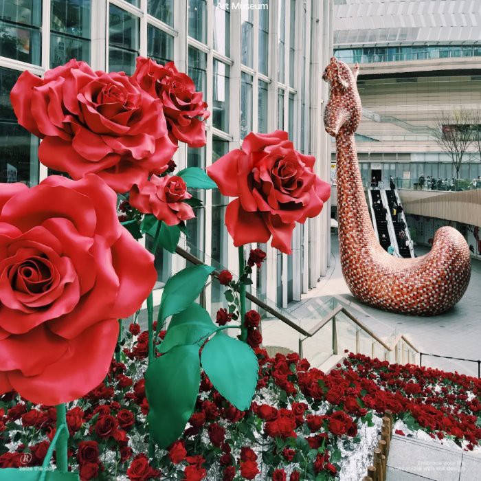 발렌타인 데이 페이퍼 꽃