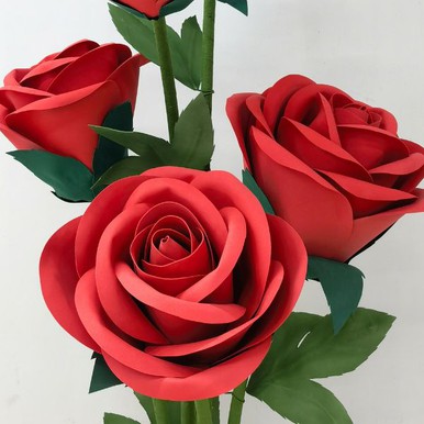 인공 거대 스탠딩 페이퍼 플라워