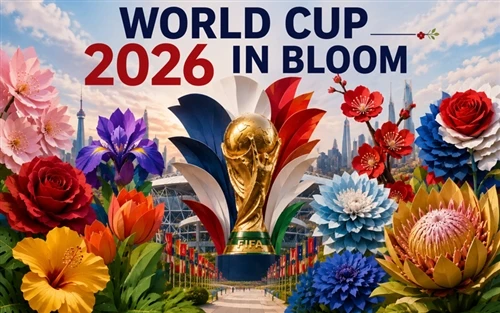 2026년 월드컵 장식 아이디어: 국화에서 영감을 받은 거대한 종이 꽃